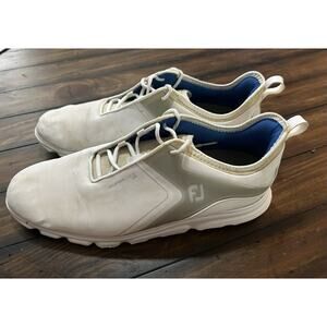 FootJoy Superlites XP Men’s Size 13 M White Grey Athletic Spikeless Golf Shoe